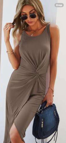 Twist Front Tank Dress Sz M