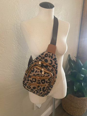Leopard Sling Bag