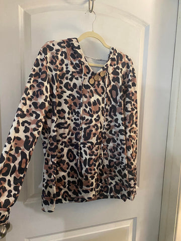 Leopard Hoodie - XL