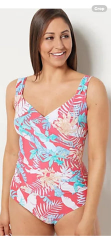 Jantzen Cabana Coral & Blue Swimsuit