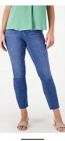 Laurie Felt Daisy slim jeans raw hem - Sz 6 petite