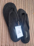 Susina Black Terry Flip Flops